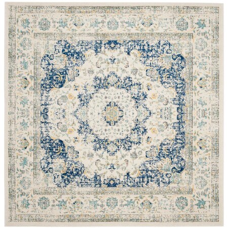 Safavieh Evoke Square Area Rug Ivory & Blue - 5 ft.-1 in. x 5 ft.-1 in. EVK220C-5SQ